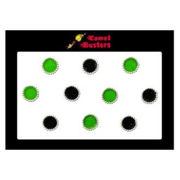 Comet Busters 10 Pcs Green Circular Shaped Beaded Bindi-42