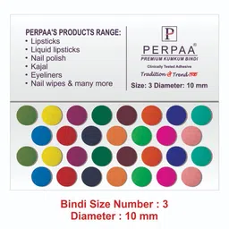 PERPAA Set of 2 Red Velvet Kumkum Bindi Box with 15 Flaps Each - Size 03 & 05 image 4