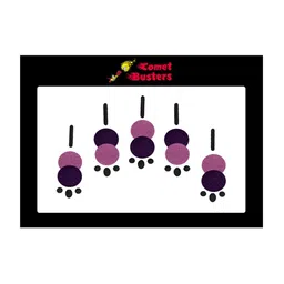 Comet Busters 5 Pcs Reusable Designer Bindis - Purple image 2