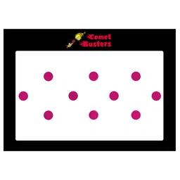 Comet Busters 10 Pcs Reusable Circular Bindis - Pink image 3