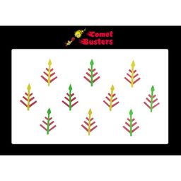 Comet Busters 10 Pcs Reusable Designer Bindis - Multicoloured image 3