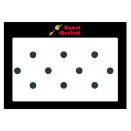 Comet Busters 10 Pcs Reusable Circular Bindis - Green image 3