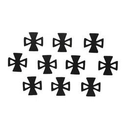 Comet Busters Black Bindis - 10 Pcs image 3