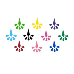 Comet Busters 10 Pcs Multicolored Bindi image 2
