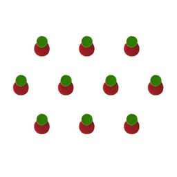 Comet Busters 10 Pcs Maroon & Green Circular Shaped Reusable Bindi image 2