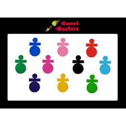 Comet Busters 10 Pcs Multicolored Bindi image 3