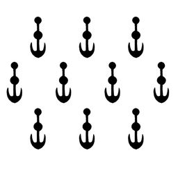 Comet Busters 10 Pcs Reusable Designer Bindis - Black image 3