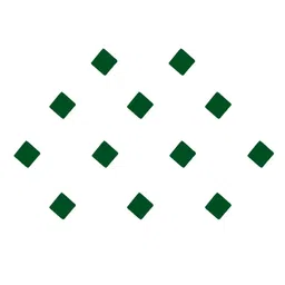 Comet Busters 12 Pcs Reusable Diamond-Shaped Designer Bindis - Green image 3