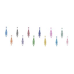 Comet Busters 12 Pcs Multicolored Bindi image 3