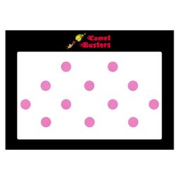 Comet Busters 12 Pcs Reusable Circular Bindis - Pink image 2