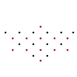 Comet Busters 24 Pcs Reusable Bindis - Red & Black image 3