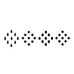 Comet Busters 36 Pcs Reusable Designer Bindis - Black image 2