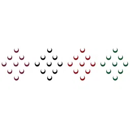Comet Busters 36 Pcs Reusable Designer Bindis - Multicoloured image 3