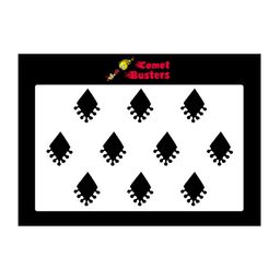 Comet Busters 10 Pcs Reusable Designer Bindis - Black image 2