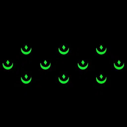 Comet Busters 10 Pcs Reusable Designer Bindis - Green image 4