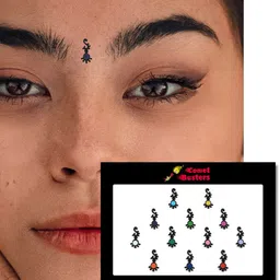 Comet Busters Black Bindis - 12 Pcs image 2