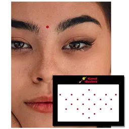 Comet Busters 24 Pcs Reusable Bindis - Red image 2
