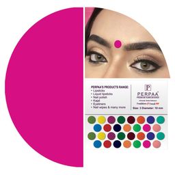 PERPAA Set of 2 Red Velvet Kumkum Bindi Box with 15 Flaps Each - Size 03 & 04 image 4