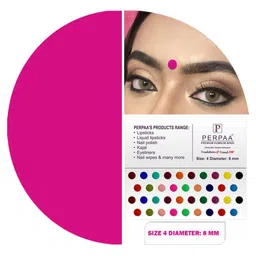 PERPAA Set Of 2 Premium Velvet Multicolor Kumkum Bindi - 15 Flaps Each - 03-04 image 2