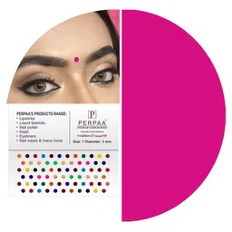 PERPAA Set of 2 Red Velvet Kumkum Bindi Box with 15 Flaps Each - Size 05 & 07 image 5