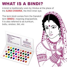 PERPAA Set Of 2 Premium Velvet Multicolor Kumkum Bindi - 15 Flaps Each - 05-07 image 3