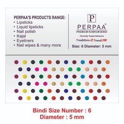 PERPAA Set Of 2 Premium Velvet Multicolor Kumkum Bindi - 15 Flaps Each - 06-07 image 3