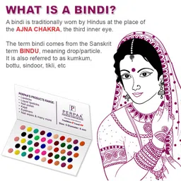 PERPAA Set Of 2 Premium Velvet Multicolor Kumkum Bindi - 15 Flaps Each - 05-06 image 4