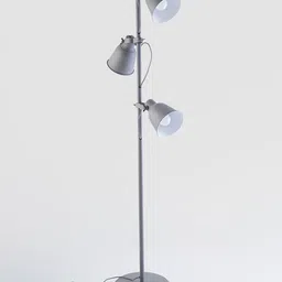 THE STELLAR KRAFT Grey & White Metal Garden Floor Lamp-35