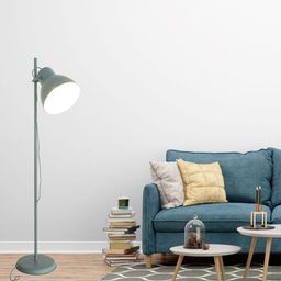 THE STELLAR KRAFT Grey Metal Matter Floor Lamp-28