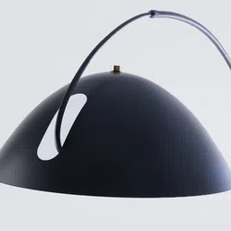 THE STELLAR KRAFT Black Metal Widow Floor Lamp image 5