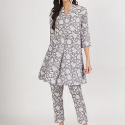 KALINI Printed Pure Cotton Tunic & Trouser-picture-19
