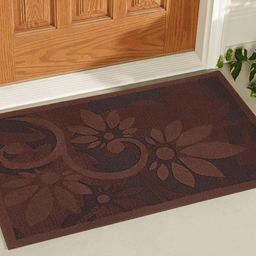Gallery99 Brown & Black Abstract Printed Anti-Skid Doormat-8