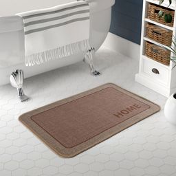 Kuber Industries Unisex Brown Anti-Skid Doormat-84