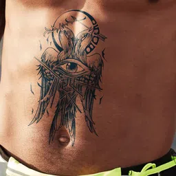 LICK Matte Finish Realistic Semi Temporary Body Tattoo - Fish-picture-8