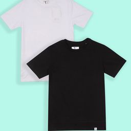 Jumping Joey Boys Pack of 2 Round Neck Pure Cotton Loose T-Shirt-image-86
