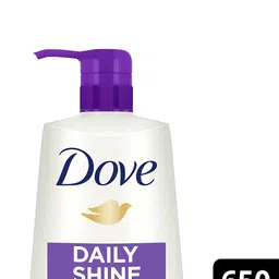 Dove Set of Daily Shine Shampoo 650ml & Conditioner for Smooth & Shiny Hair 175ml image 4