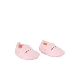 Baby Moo Infants Pink Solid Knitted Booties-23
