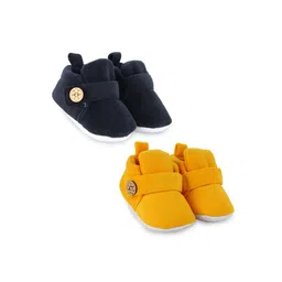 BAESD Infants Set Of 2 Anti-Skid Sole Velvet Booties-14