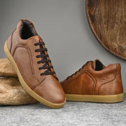 San Frissco Men Textured Lace-Up Sneakers-15