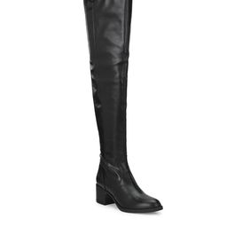 Delize Women Black Solid Heeled Boots-image-78