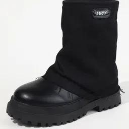 LULU & SKY Women Rounded Toe Casual Chunky Boots-11