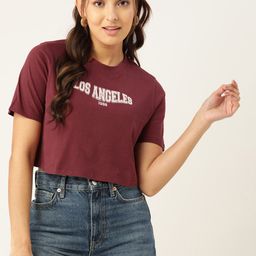 DressBerry Printed Crop Pure Cotton Top-picture-41