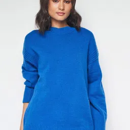 AND Round Neck Longline Pullover-82