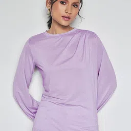 AND Boat Neck Cuffed Sleeves Top-image-46