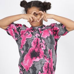 IDAA Girls Floral Printed High Neck Puff Sleeves Gathered Detailed Top-picture-50
