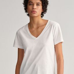 COLOR CAPITAL V Neck Short Sleeves Relaxed Top-image-91