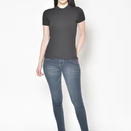 BAESD High Neck Cotton Fitted Top-image-71