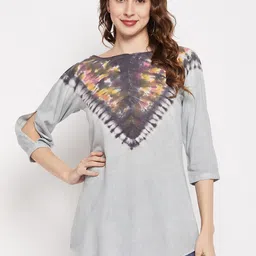 Ruhaans Tie & Dye High-Low Longline Top-picture-36