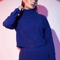 STREET 9 Knitted High Neck Crop Top-image-88