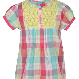 Miyo Multicoloured Checked Regular Top image 1
